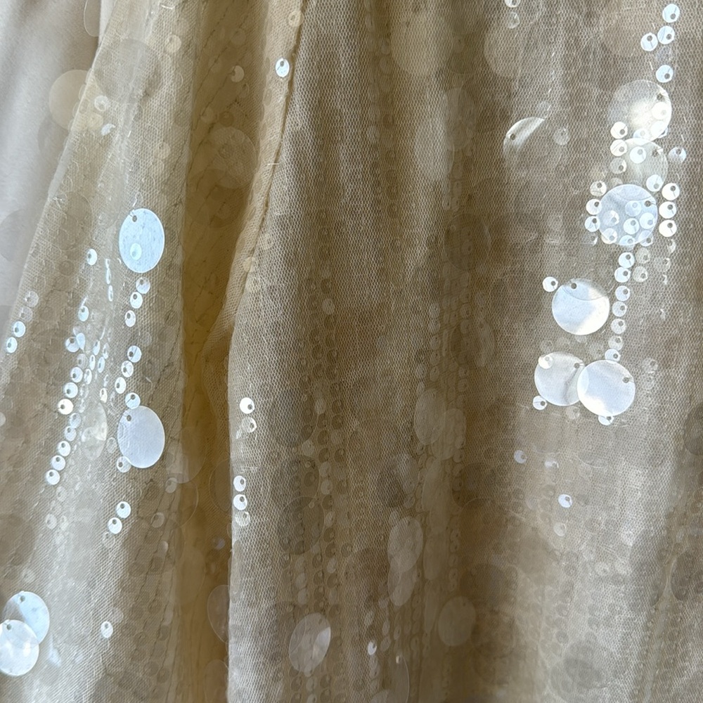 Zara Cream Sequin Blazer Jacket - Picture 9 of 11